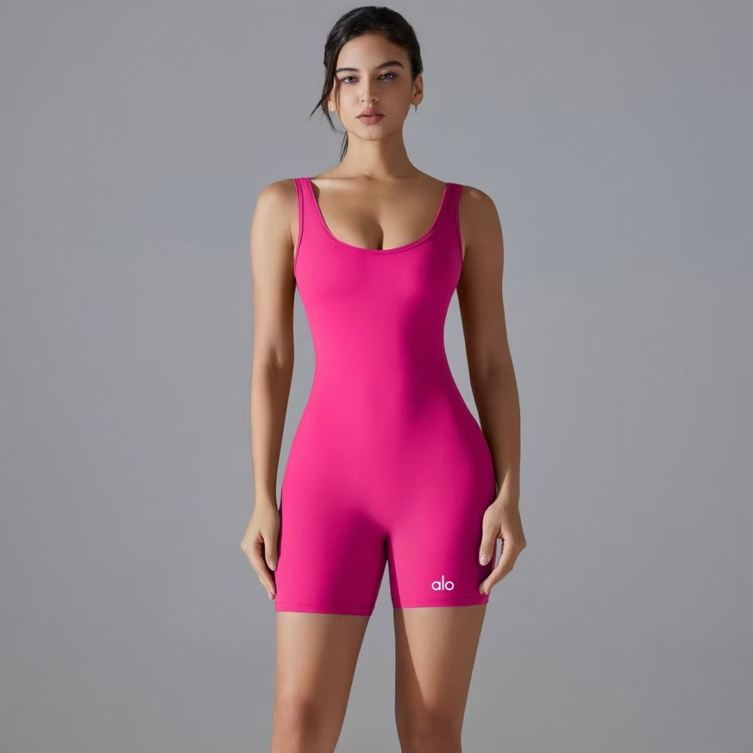 Combinaison Alo Rose Fuchsia Col Rond