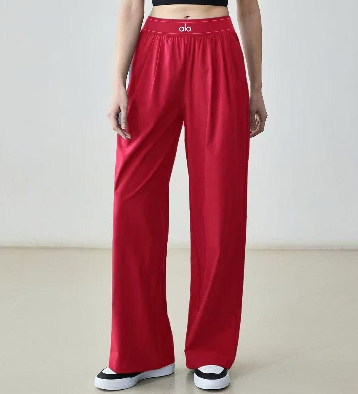 Pantalon Alo Rouge Taille Élastique