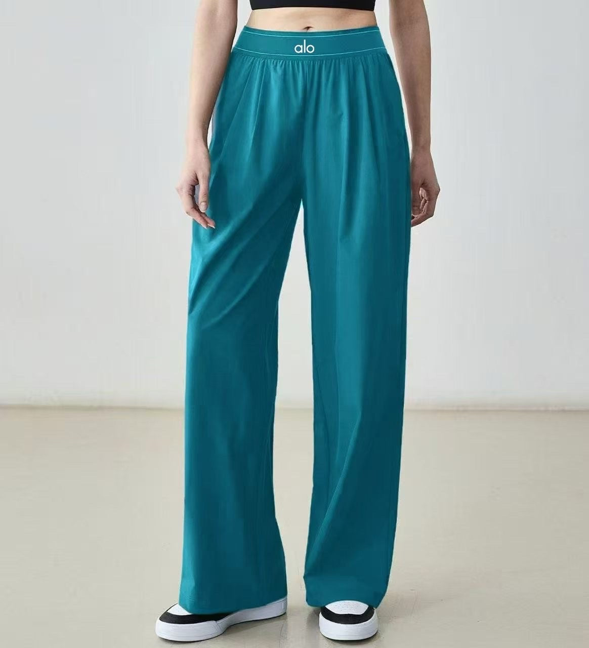 Pantalon Alo Bleu Canard Taille Élastique